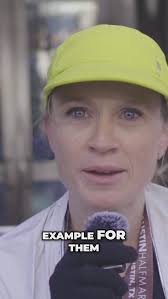 Sunday’s half marathon wasn’t just for @stevimclark. , It was also for her  daughters, to show them that you can do all things if you put your ❤️ into  it., Clark was first woman across the line in one ...