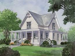 Four Gables And Lots Of Porches Make Windows Floor To Ceiling And This Will Be My Dream House Gable House Southern Living House Plans Southern House Plans