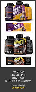 Don't make a nutritional panel without it. Whey Protein Label Template Vol 118 Packaging Seller Label Templates Whey Protein Nutrition Facts