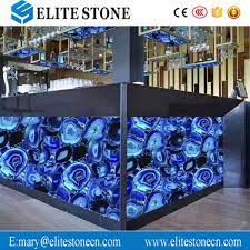 Free shipping on orders over $25 shipped by amazon. Semi Precious Stone Transparent Backlit Blue Agate Slabs Countertop Xiamen Elite Stone Co Ltd Ecplaza Net