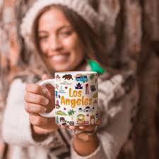America Los Angeles Mug Unique Design Home Kitchen Decorative Travel  Holiday Souvenir Gift Gift Ideas Los Angeles Lovers History 11 Oz Coffee  Mug Cup : Amazon.sg: Home