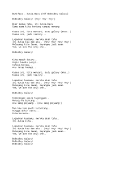 Musim pertama dan kedua drama ini. Lirik Lagu Boboiboy Galaxy