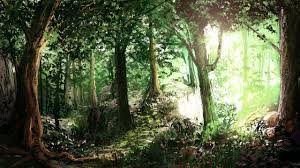 Temperate Forest By Alexlinde On Deviantart Forest Painting Forest Landscape