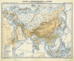 Wie heißt das gebirge, das die grenze zwischen europa und asien bildet? Asien Gebirge Und Gewasser Karte Fluss Und Gebirgskarte Von Asien Art Nbsp Nbsp Print Nbsp Nbsp Poster Peter Bierl Buch Kunstantiquariat