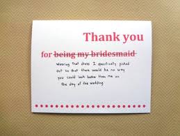 Famousipod Berbagi Informasi Tentang Pertanian Funny Thank You Thank You Card Wording Bridesmaid Thank You