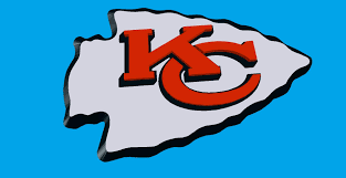 This large kansas city chiefs logo cut out takes up about the size of one 8.5 x 11 inch piece of computer paper. Kansas City Chiefs Logo 3d Model