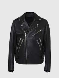 L Garrett Man Biker Jacket In Lamb Leather Diesel