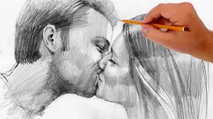 You will learn general and detailed ways and principles of sketching; How To Draw Kissing People Valentine S Day Special Youtube
