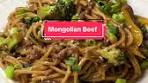 Quick Mongolian Beef and Noodles Recipe