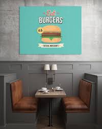 Free Restaurant Wall Poster Mockup In Psd Restaurant Wall Poster Mockup Psd Poster Mockup Poster Wall Poster Mockup Psd