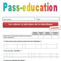 Les principes fondamentaux reconnus par les lois de la république (pfrlr) sont, en france, des principes de valeur constitutionnelle dégagés par le conseil constitutionnel français et par le conseil d'état. Valeurs Et Principes De La Republique Cm1 Cm2 Evaluation Emc