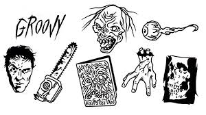 Evil Dead Tattoo Designs Black Art Tattoo Horror Tattoo Movie Tattoos