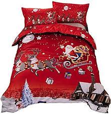 Maybe you would like to learn more about one of these? Tealp Copripiumino Natalizio King Size Regali Di Natale Di Babbo Natale Set Di Biancheria Da Letto Rosso Easy Care Amazon It Casa E Cucina