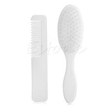Vintage gold hair brush and clothes dresser brush quilted top free shipping @everything vintage. Baby Hair Brush Comb Set In White Soft Gentle For Babies Toddlers Essentials Baby Comb Brush Combination Baby Hair Brush Baby Brushbaby Brush Set Aliexpress