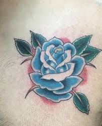 Blue Rose Done At Doomsday Tattoo By Rob Bee San Antonio Texas In 2020 Tattoos Prison Tattoos Flash Tattoo