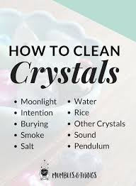 When Working With A Crystal It Is A Good Idea To Begin By Cleaning It The Goal Is To Remove Any Energy That Might Ham How To Clean Crystals Crystals Cleaning