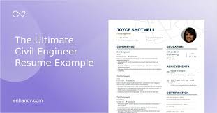 Our civil engineer resume sample below is comprehensively constructed to give you that extra edge in civil engineers are responsible for a wide range of functionalities such as construction 2. Civil Engineer Resume Examples Guide Pro Tips Enhancv