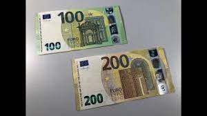 Banknote of the european currency euro (en). Noile Bancnote De 100 Si 200 Euro Film 033 2019 Youtube