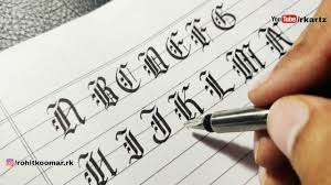Maybe you would like to learn more about one of these? How To Write Capital A To N In Old English Fonts Capital Abc In Gothic Calligraphy A To Z Fraktur Youtube