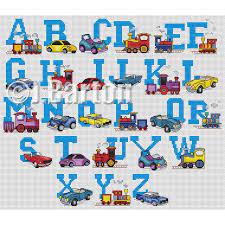 Check spelling or type a new query. Cars And Train Cross Stitch Alphabet Pattern