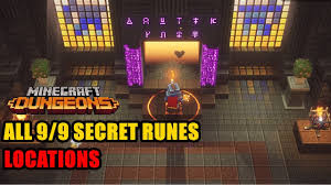 How to access dungeons ancient hunts in minecraft? All Secret Runes Locations Minecraft Dungeons Youtube