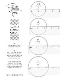 Shellie Mermaid Bangle Sizing Chart Shellie Style