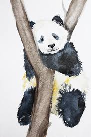 Panda De Peinture A L Aquarelle Originale Art De L Aquarelle C Est Original Peinture A L Aquarelle Represente Un Panda Art Animal Paintings Etsy Digital Art