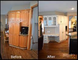 You want them to be functional, but look good too. Kansas City Kitchen Cabinet Refinishing Before And After