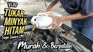 Minyak ini juga sama seperti untuk minyak clutch. Tukar Minyak Hitam Saga Iswara Lmst Youtube