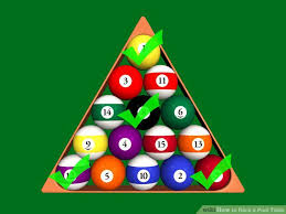 Additionally, if a player pots their ball and an opponent's ball on their turn, play passes to their opponent. How To Rack A Pool Table Pool Balls Pool Table Games Pool Table