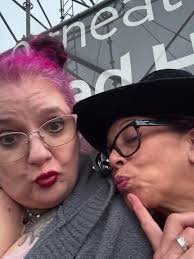 Hi all! I just wanted to introduce myself and share a photo I took with my  Bestie! I'm the one with pink hair