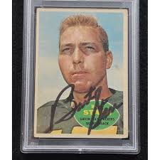 Rare 1960 BART STARR Signed Topps Football Card-HOF-GREEN BAY PACKERS-PSA 9  Auto