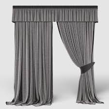 Curtain 31 3d Model In 2020 Curtains Curtains With Blinds 3d Model