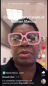 It was true!!! A complementary facial. Mrs. Tammy was amazing‼️I came in  with dry skin and she did a miracle