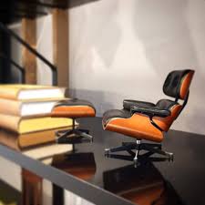 Miniature Eames Lounge And Ottoman Petagadget Eames Lounge Chair Lounge Chair Chair Design