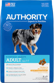 Authority Chicken Rice Formula Adult Dry Dog Food 6 Lb Bag