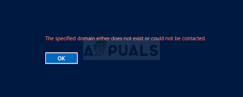 Fix The Specified Domain Either Does Not Exist Or Could Not Be Contacted Appuals Com