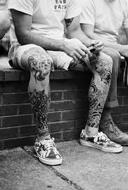 Colourless Achroous Leg Tattoo Men Leg Tattoos Tattoos