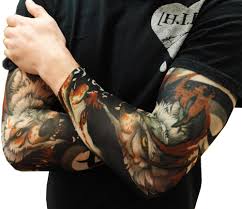Temporary sleeve tattoos help you test drive the real thing or express yourself in a new way. Tattoo Sleeves Vicious Wolf Fake Tattoo Sleeves Pair Bewild