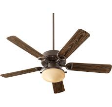 Quorum Estate Patio 2 Light 52 Outdoor Ceiling Fan In Oiled Bronze