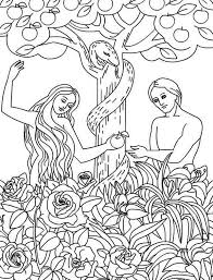 Male and female he created them. Adam And Eve Disobey God Command Coloring Page Jpg 600 786 Bible Coloring Pages Apple Coloring Pages Sunday School Coloring Pages