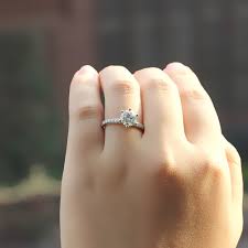 Diamond, tourmaline, 14k gold, white gold. 1 5 Carat Solitare Engagement Ring 14k 585 White Gold 7 5mm F Color Moissanite Center Stone With Accents Transgem Rings Aliexpress