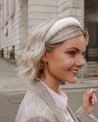White Pearl Headband Plush Vintage Hair Band Pearls Head Etsy Headbands Hairstyles Short Short Hair Styles Vintage Hairstyles