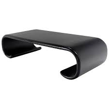 Save 15% in cart on select furniture with code july. Large Black Lacquer Scroll Mid Century Modern Coffee Table At 1stdibs