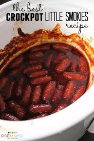 Slow Cooker Little Smokies Recipe Recipe Smokies Recipe Recipes Little Smokies Recipes