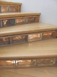 Glass Blocks In Stairs Glass Blocks Wall Glass Blocks Stairway Design