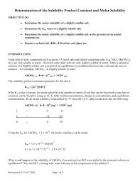 What is equivalence point in titration curve? Determination Of The Solubility Product Constant And Molar Solubility