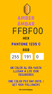 Amber Color Of The Day People Like Day Challenge