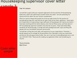 Departement di grand jatra hotel. Housekeeping Supervisor Cover Letter Cute766