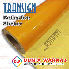 Untuk lebih jelas sebagai berikut: Transign Reflective Sheeting Dunia Warna Stiker